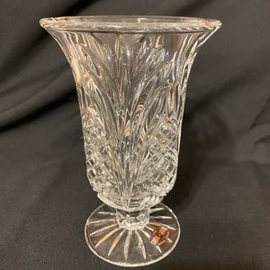 Vintage 1980’ Hand Cut Crystal Vase